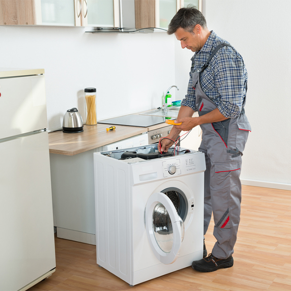 can you walk me through the steps of troubleshooting my washer issue in Hutchinson